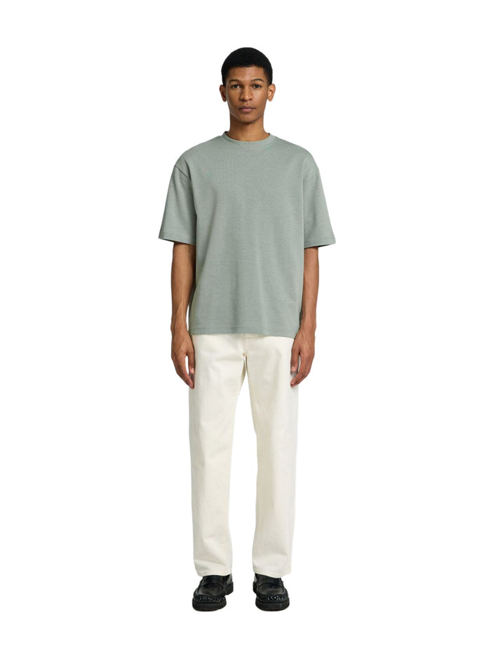 Selected Homme Herren Rundhals T-Shirt SLHLOOSEOSCAR - Relaxed Fit