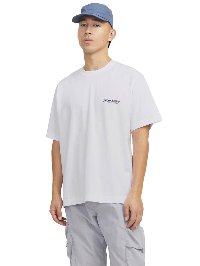 Jack & Jones Herren Rundhals T-Shirt  JCOUNION BACK PRINT - Relaxed Fit