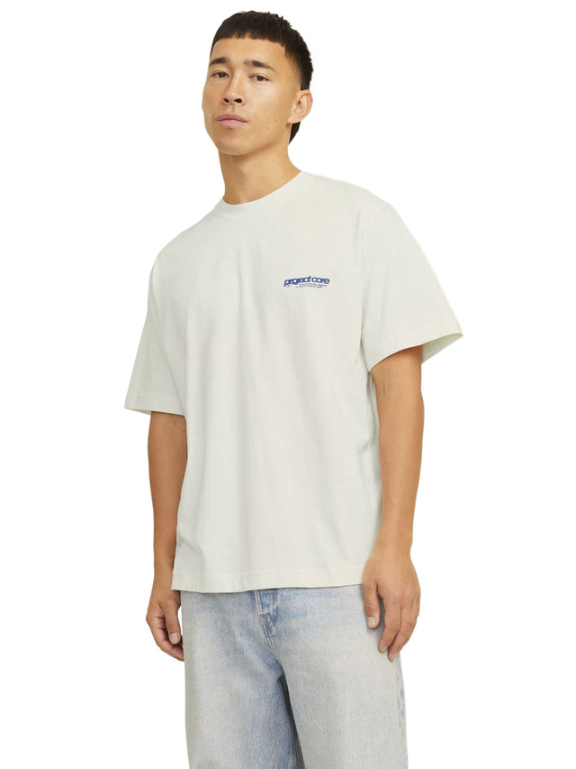 Jack & Jones Herren Rundhals T-Shirt  JCOUNION BACK PRINT - Relaxed Fit