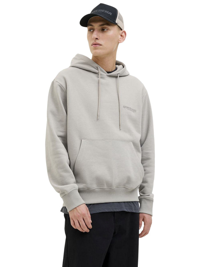 Jack & Jones Herren Hoodie Kapuzenpullover JCOUNION PRINT SWEAT HOOD- Relaxed Fit