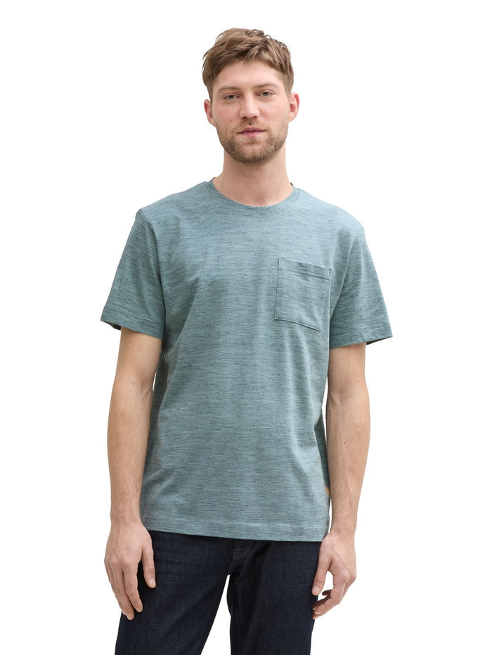 Tom Tailor Herren T-Shirt T-SHIRT WITH POCKET - Regular Fit