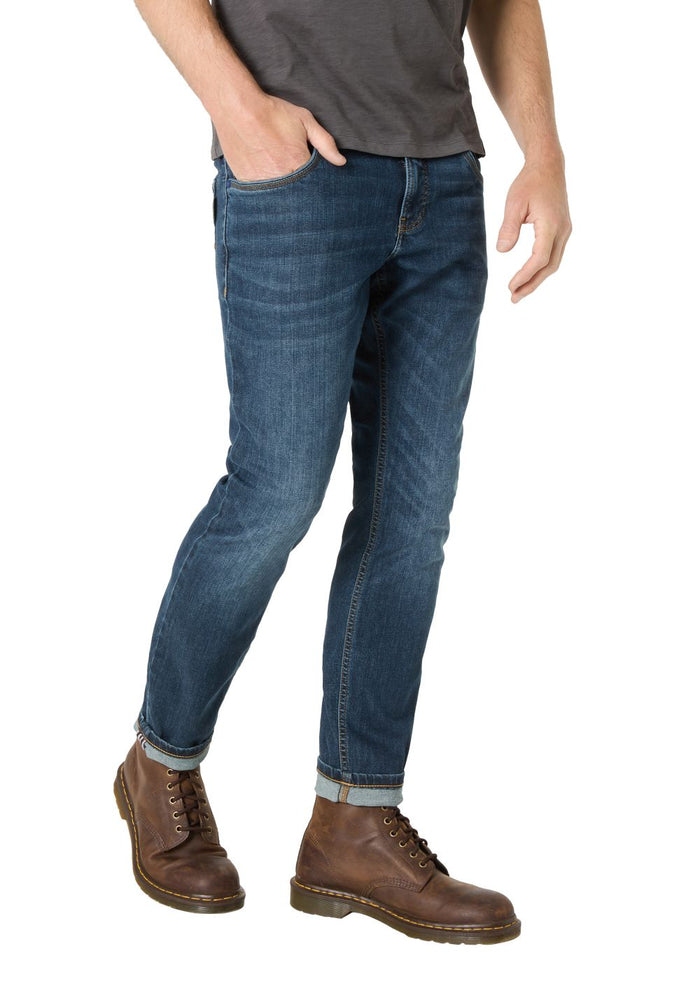 TIMEZONE Herren Jeans SLIM SCOTTTZ - Mid Waist - Slim Fit - Blau