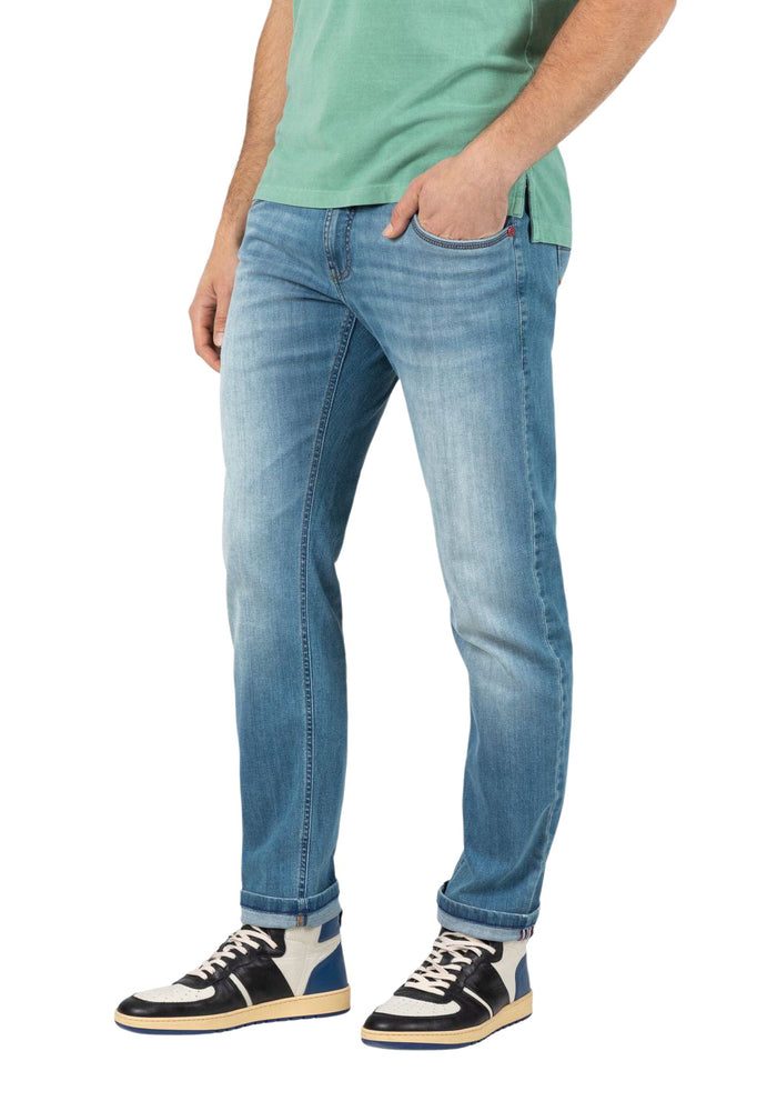 TIMEZONE Herren Jeans SLIM SCOTTTZ - Mid Waist - Slim Fit - Blau