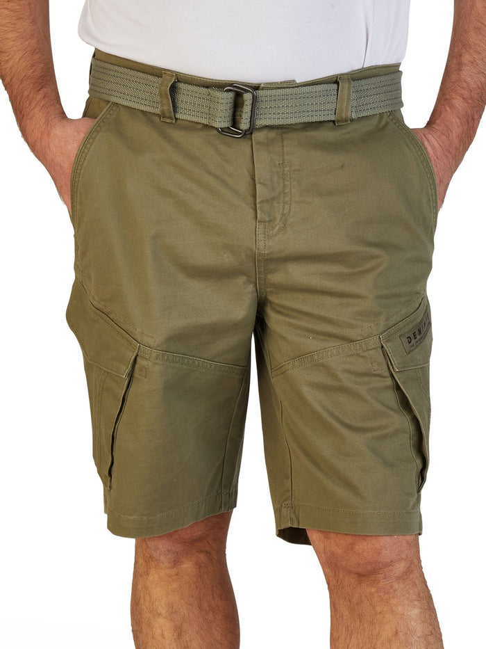 DENIMFY Cargo Shorts Herren mit Gürtel Regular Fit DFPhil