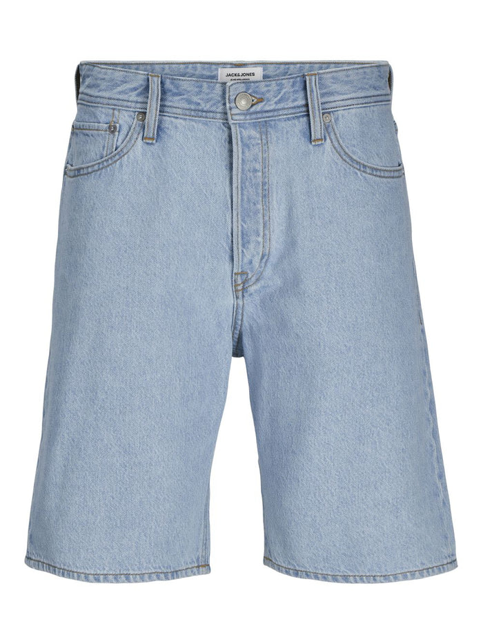 Jack & Jones Herren Jeans Short JJIALEX JJORIGINAL SHORTS- Baggy Fit - Blau Schwarz