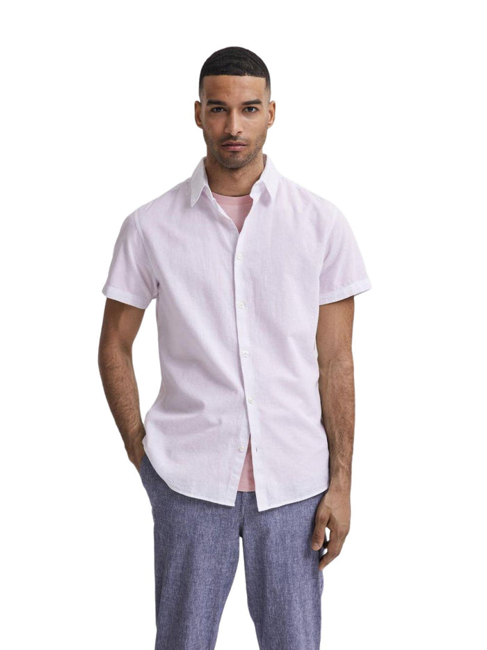 Selected Homme Herren Freizeithemd SLHREGSUN SHIRT SS CLASSIC - Regular Fit