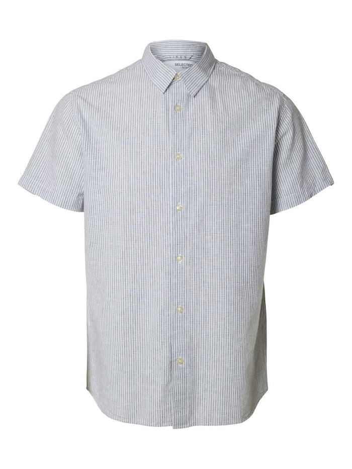 Selected Homme Herren Freizeithemd SLHREGSUN SHIRT SS CLASSIC - Regular Fit