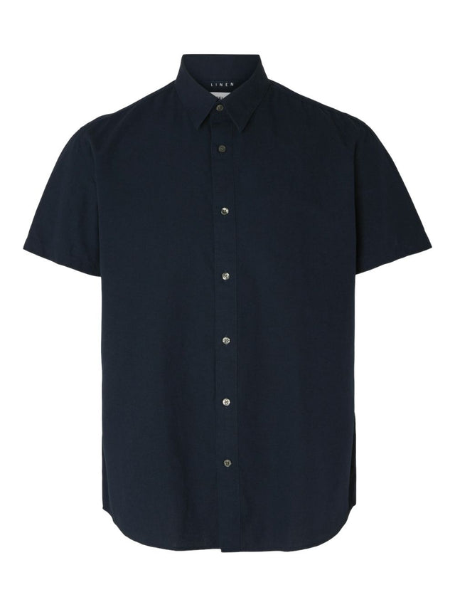 Selected Homme Herren Freizeithemd SLHREGSUN SHIRT SS CLASSIC - Regular Fit