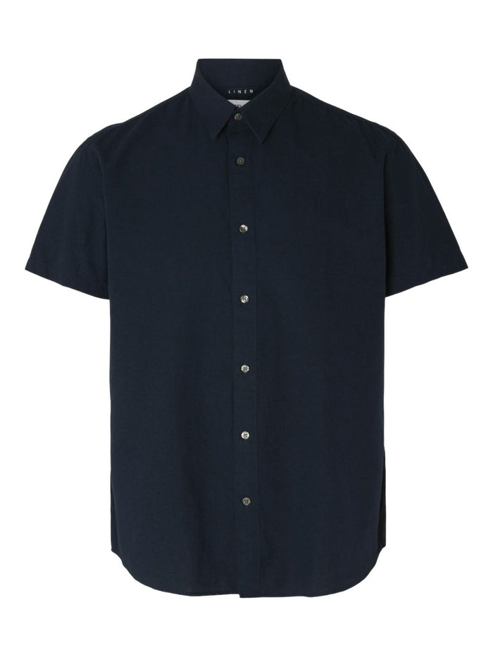Selected Homme Herren Freizeithemd SLHREGSUN SHIRT SS CLASSIC - Regular Fit