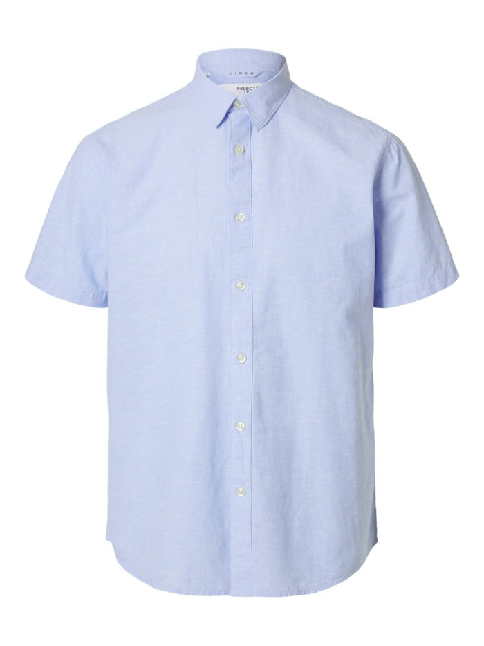 Selected Homme Herren Freizeithemd SLHREGSUN SHIRT SS CLASSIC - Regular Fit