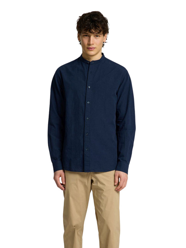 Selected Homme Herren Freizeithemd SLHREGSUN SHIRT LS BAND - Regular Fit