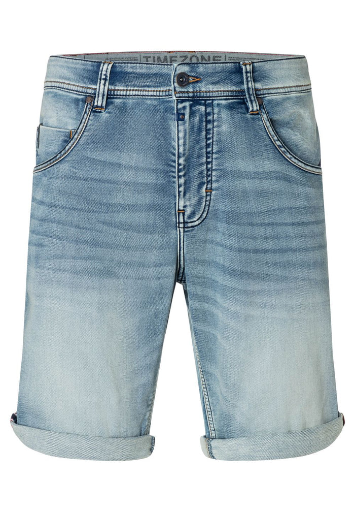 TIMEZONE Herren Bermuda Jeans Shorts REGULAR JACKYTZ SHORT Mid Waist Regular Fit - Blau