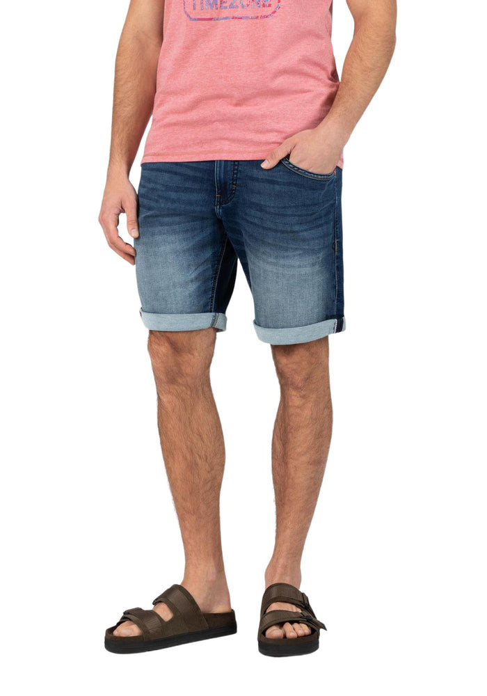 TIMEZONE Herren Bermuda Jeans Shorts REGULAR JACKYTZ SHORT Mid Waist Regular Fit - Blau