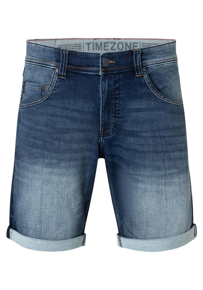 TIMEZONE Herren Bermuda Jeans Shorts REGULAR JACKYTZ SHORT Mid Waist Regular Fit - Blau