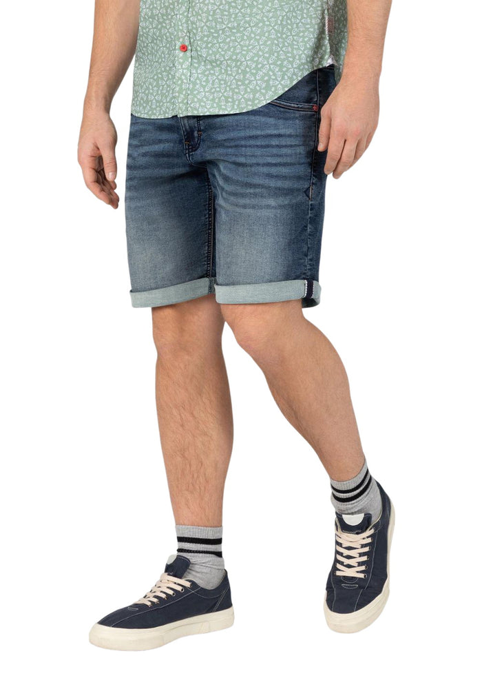 TIMEZONE Herren Bermuda Jeans Shorts REGULAR JACKYTZ SHORT Mid Waist Regular Fit - Blau