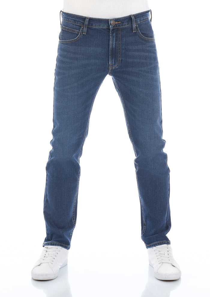 Lee Herren Jeans Stretch Denim Daren Zip Fly Regular Fit