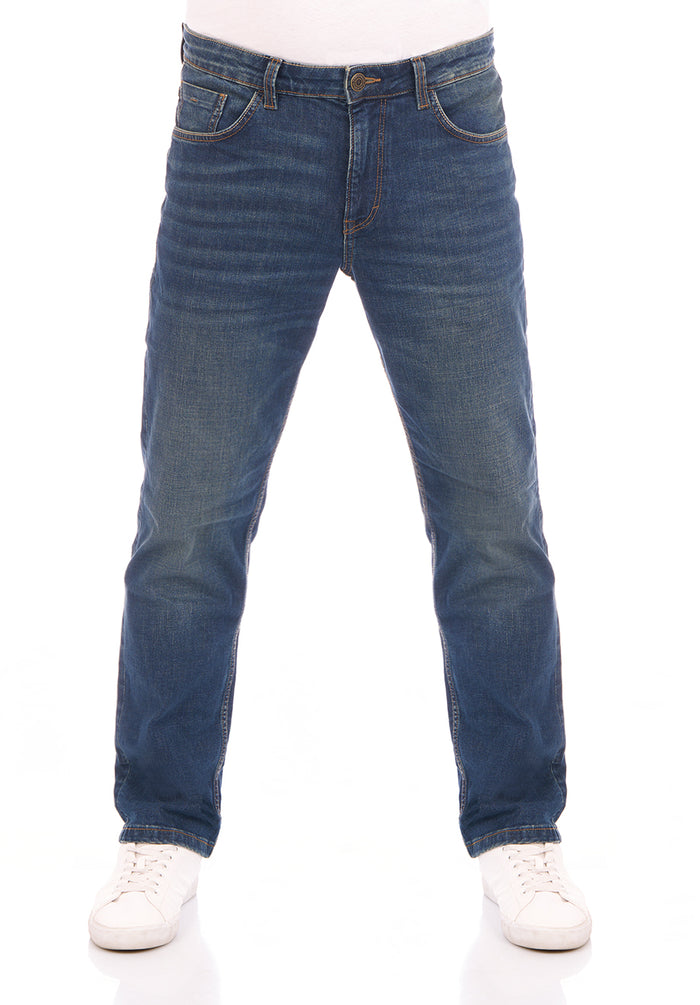 Tom Tailor Jeans Herren Stretch lang Straight Fit Marvin