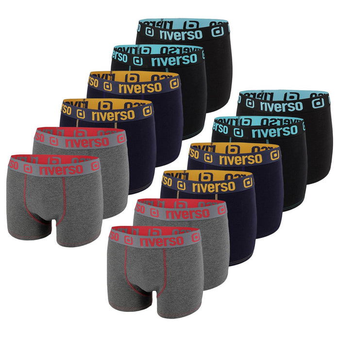 riverso Boxershorts Herren 12er Pack RIVOle