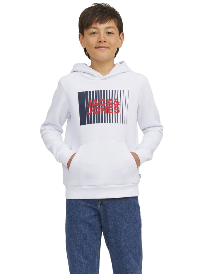 Jack & Jones Jungen Hoodie Kapuzenpullover JJECORP LOGO SWEAT HOOD PLAY JNR- Regular Fit