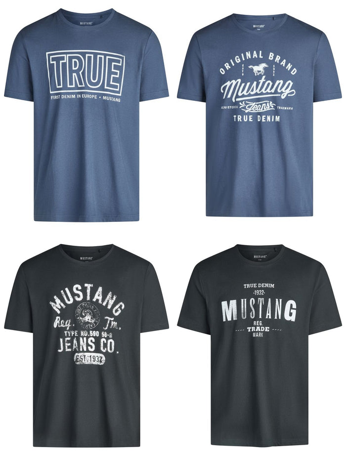 T-Shirt - 4er Pack Mustang Herren T-Shirt