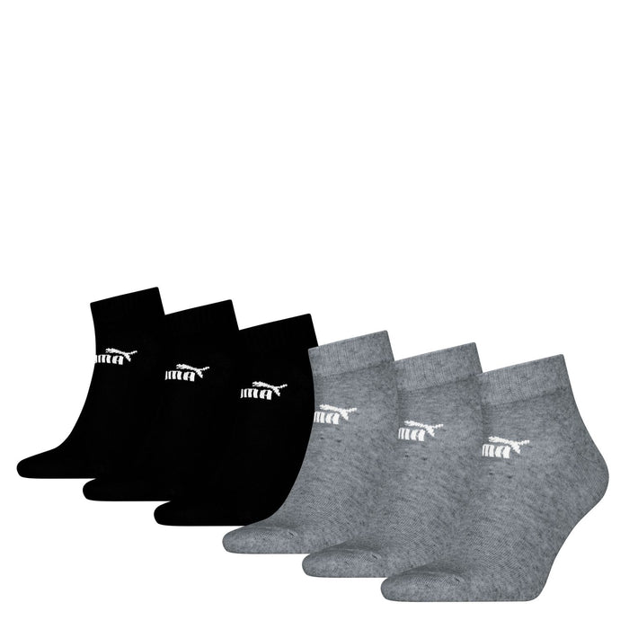 PUMA Herren Damen Unisex ELEMENTS UNISEX QUARTER 6er Pack