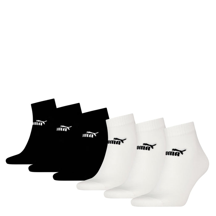 PUMA Herren Damen Unisex ELEMENTS UNISEX QUARTER 6er Pack