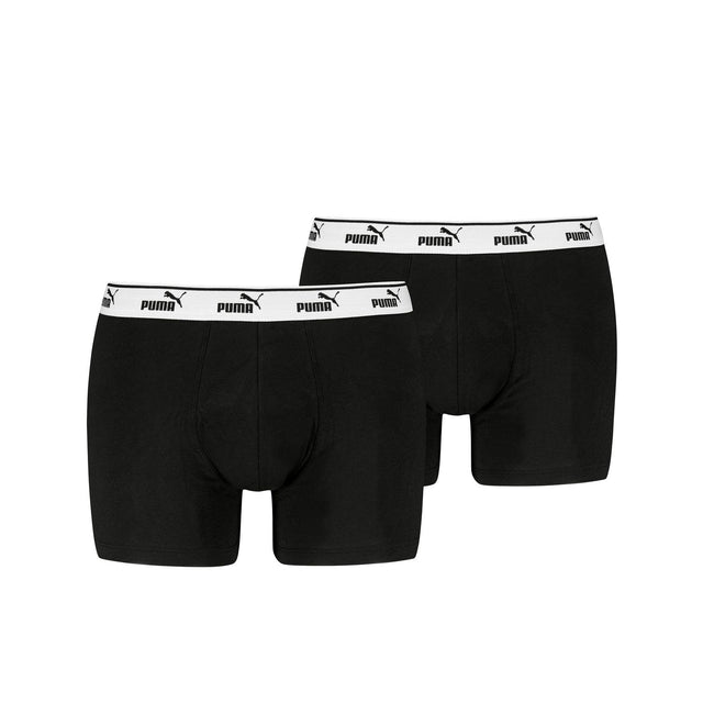 Puma Herren Boxershort PUMA ELEMENTS MEN LOGO ELASTIC BOXER 2er Pack