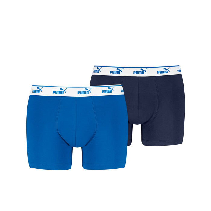 Puma Herren Boxershort PUMA ELEMENTS MEN LOGO ELASTIC BOXER 2er Pack