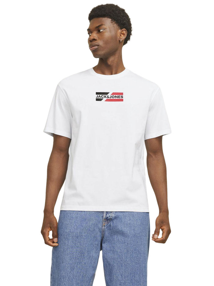 Jack & Jones Herren Rundhals T-Shirt JJCORP GRAPHIC TEE SS O-NECK - Regular Fit