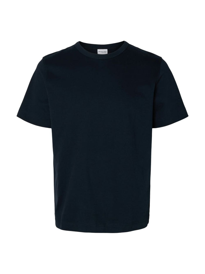 Selected Homme Herren Rundhals T-Shirt SLHCHRIS SS O-NECK - Regular Fit