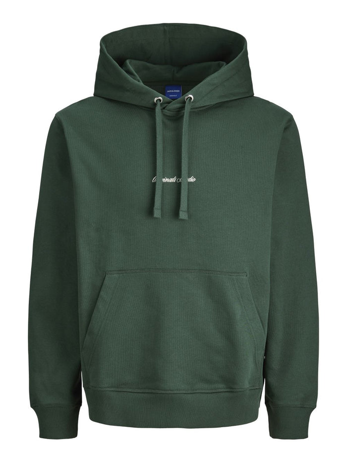 Jack & Jones Herren Hoodie Kapuzenpullover JORNORREBRO EMB SWEAT HOOD - Relaxed Fit