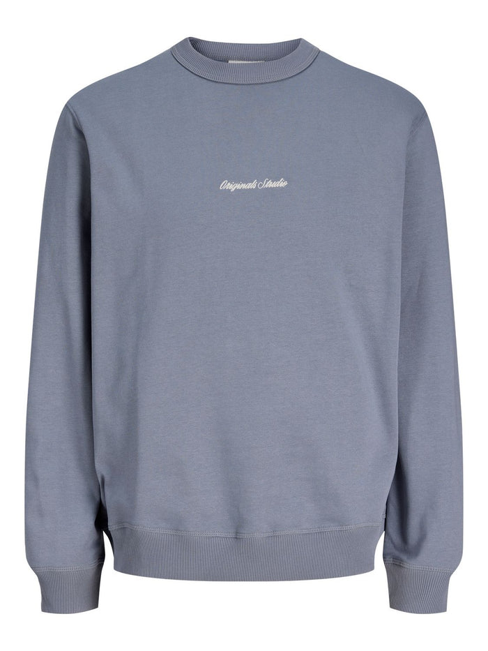 Jack & Jones Herren Sweatshirt JORNORREBRO EMB SWEAT CREW - Relaxed Fit