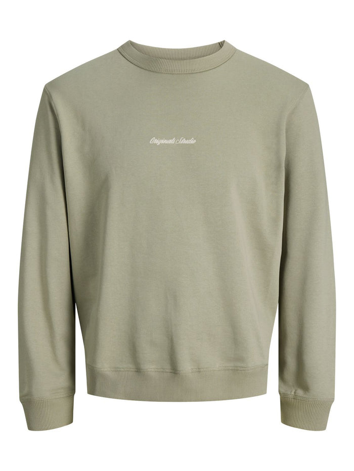 Jack & Jones Herren Sweatshirt JORNORREBRO EMB SWEAT CREW - Relaxed Fit