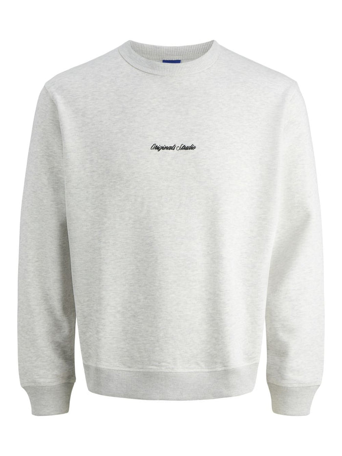 Jack & Jones Herren Sweatshirt JORNORREBRO EMB SWEAT CREW - Relaxed Fit