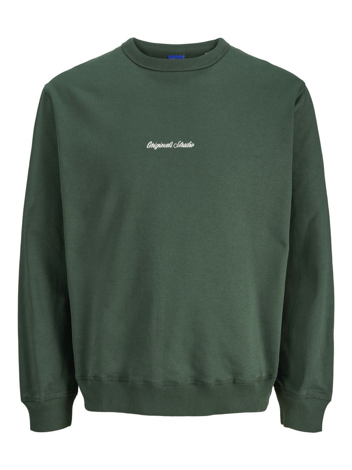 Jack & Jones Herren Sweatshirt JORNORREBRO EMB SWEAT CREW - Relaxed Fit