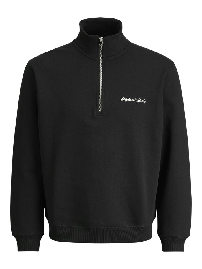 Jack & Jones Herren Sweatshirt  JORNORREBRO EMB SWEAT HIGH NECK - Relaxed Fit