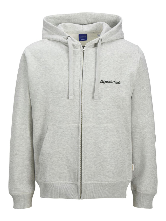 Jack & Jones Herren Hoodie Kapuzenpullover  JORNORREBRO EMB SWEAT ZIP HOOD - Relaxed Fit