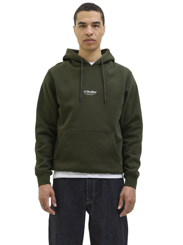 Jack & Jones Herren Hoodie Kapuzenpullover JJESOHO SWEAT HOOD - Relaxed Fit