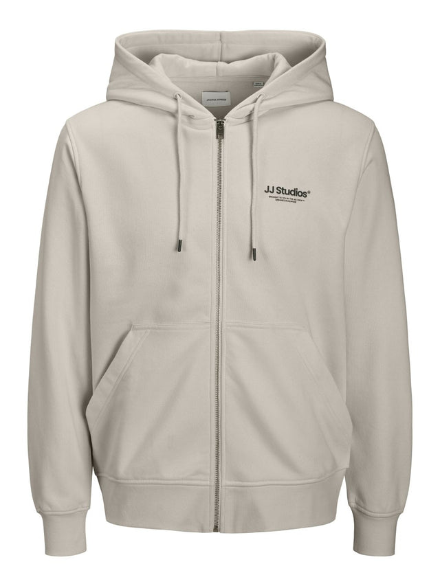 Jack & Jones Herren Hoodie Kapuzenpullover JJESOHO SWEAT ZIP HOOD - Relaxed Fit