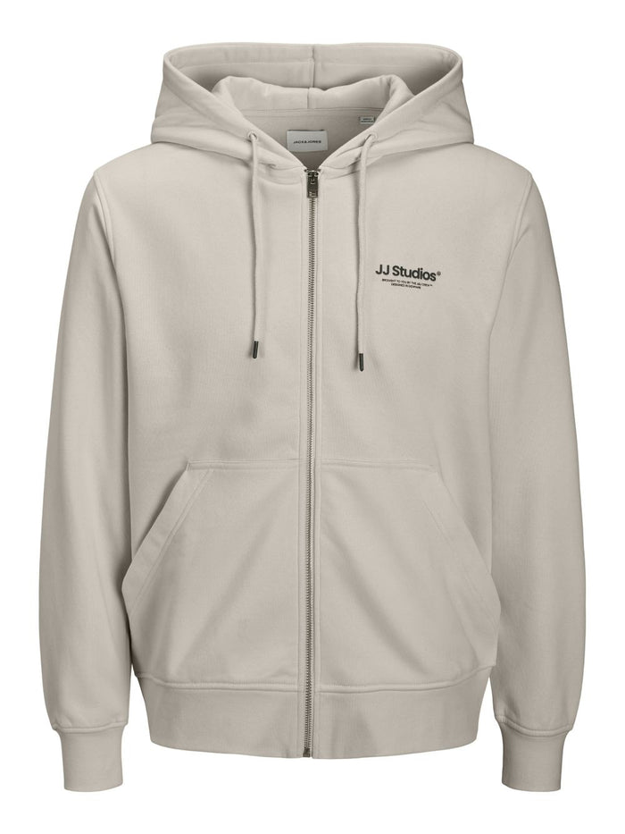Jack & Jones Herren Hoodie Kapuzenpullover JJESOHO SWEAT ZIP HOOD - Relaxed Fit