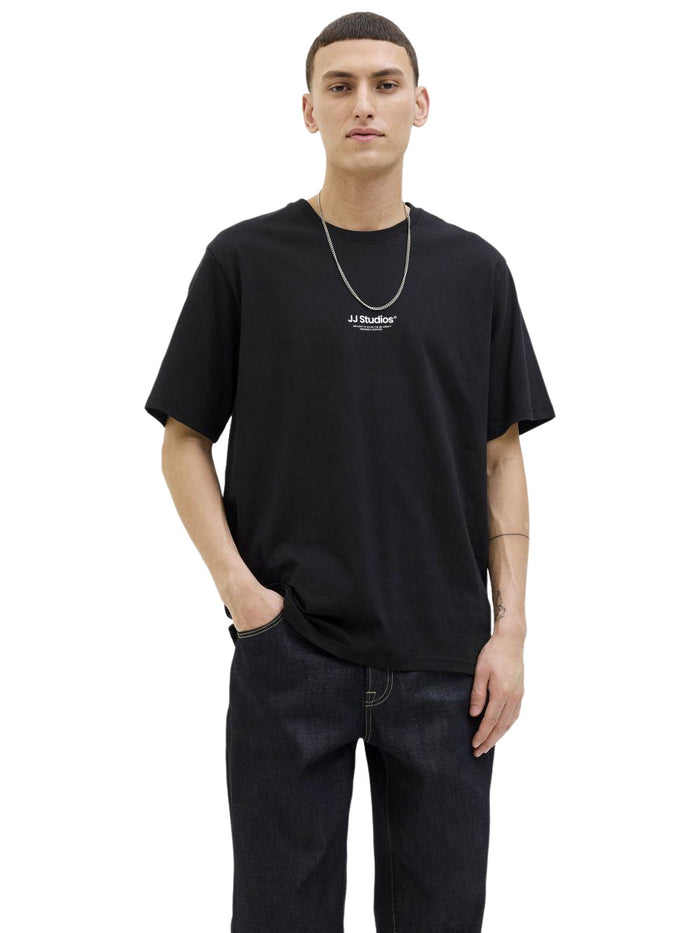 Jack & Jones Herren Rundhals T-Shirt JJESOHO TEE SS CREW NECK - Relaxed Fit
