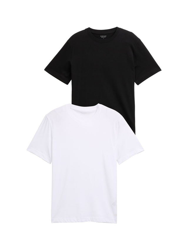 Tom Tailor Herren T-Shirt "DOUBLE PACK CREW-NECK" - Regular Fit