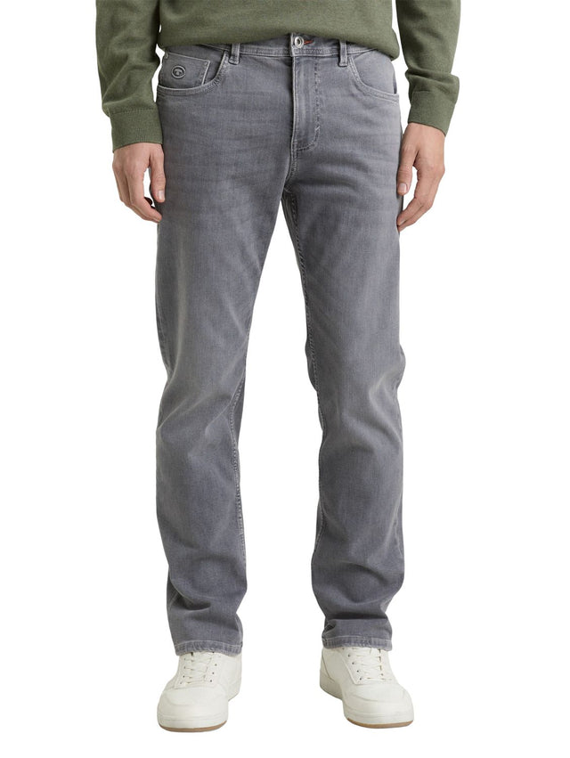 Tom Tailor Herren Jeans MARVIN STRAIGHT - Mid Waist - Straight Fit - Blau Schwarz