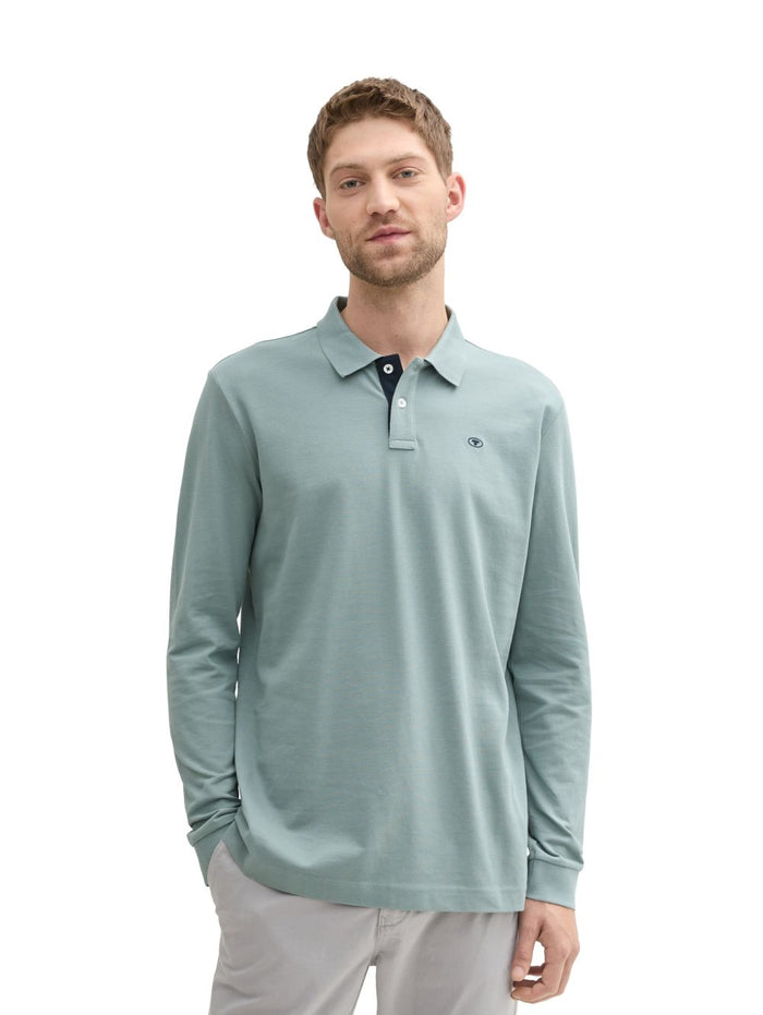 Tom Tailor Herren Poloshirt BASIC POLO WITH CONTRAST - Regular Fit
