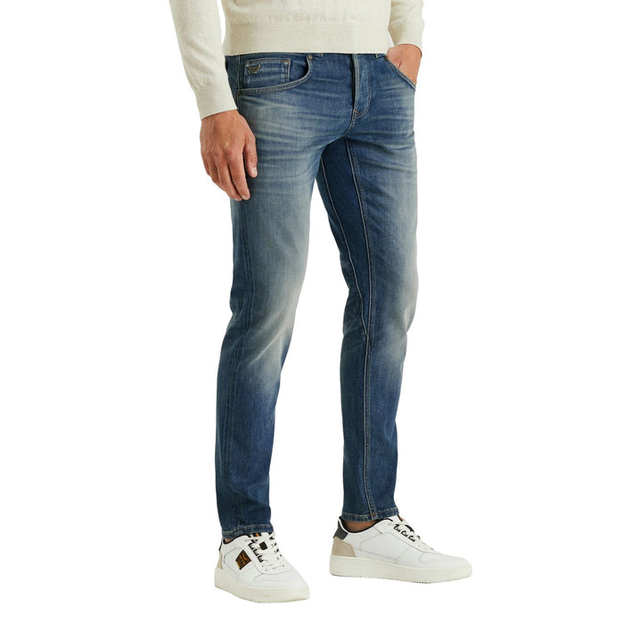 PME Legend Herren Jeans CARIOR - Mid Waist - Tapered Fit - Blau