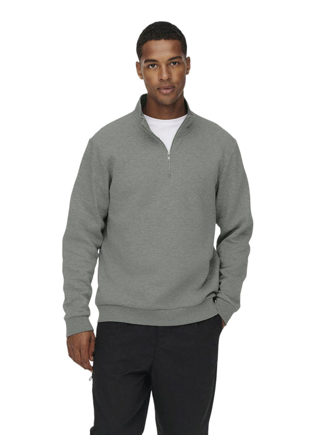 Only & Sons Herren Pullover ONSCERES HALF ZIP SWEAT - Regular Fit