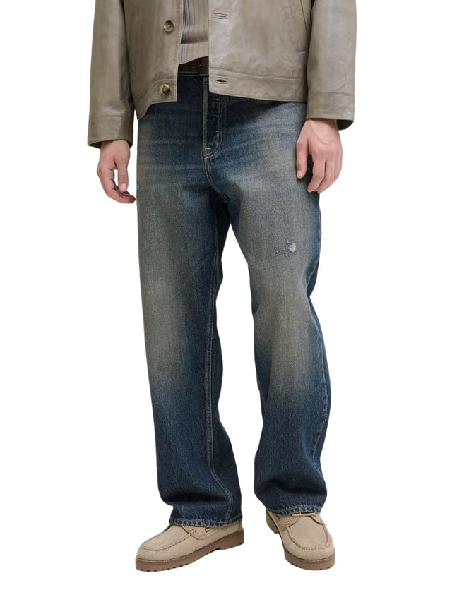 Jack & Jones Herren Jeans JJIALEX JJORIGINAL - Baggy Fit - Blau Schwarz