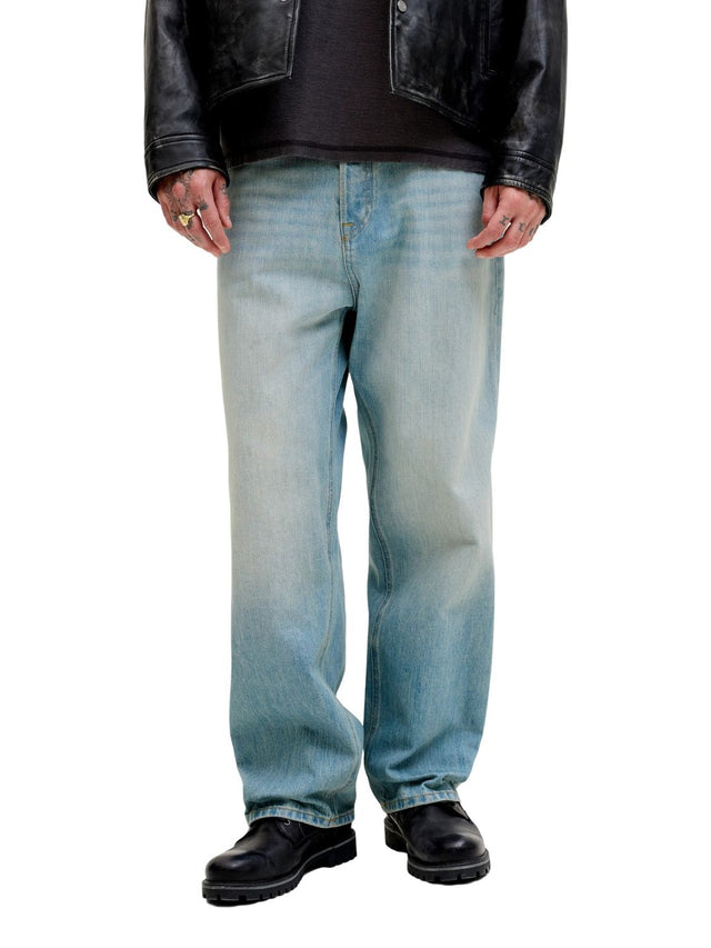 Jack & Jones Herren Jeans JJIALEX JJORIGINAL - Baggy Fit - Blau Schwarz