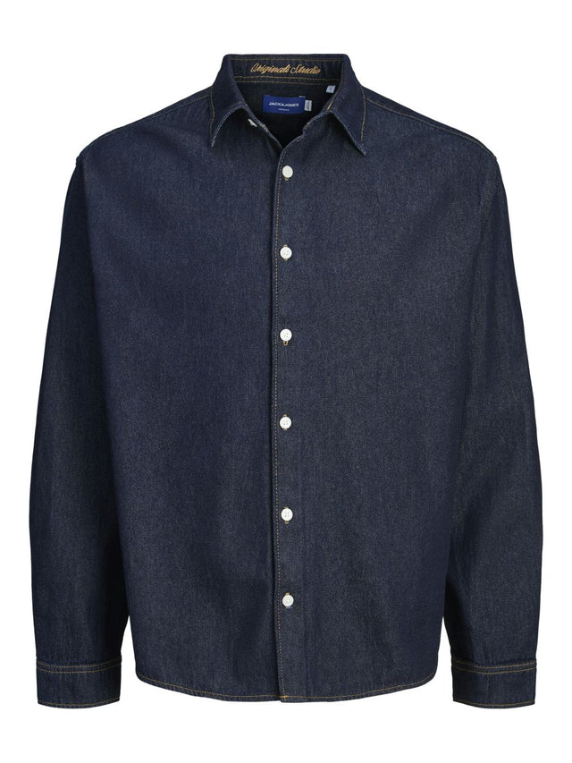 Jack & Jones Herren Freizeit Hemd JORNORREBRO DENIM SHIRT Comfort Fit