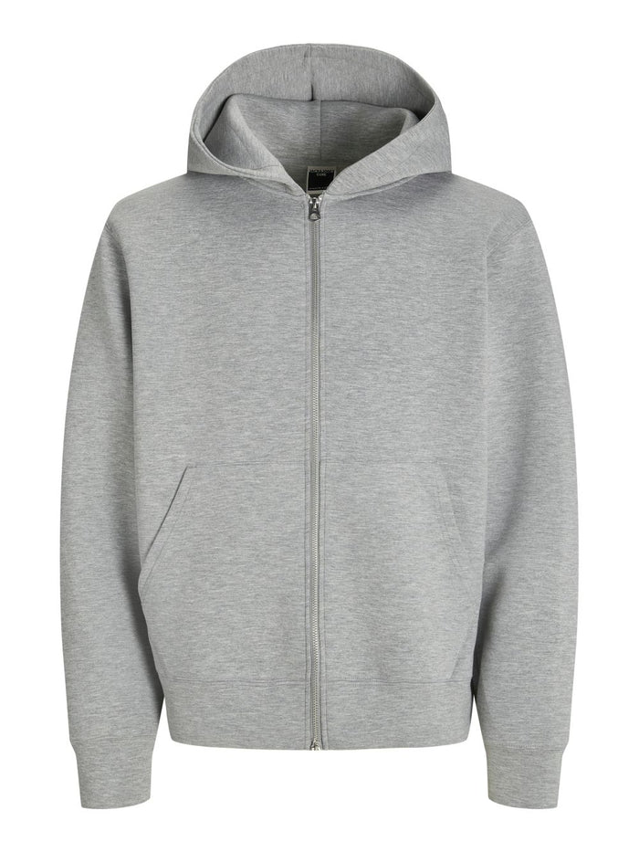 Jack & Jones Herren Hoodie Kapuzenpullover JCOCOVER SCUBA SWEAT ZIP HOOD - Relaxed Fit